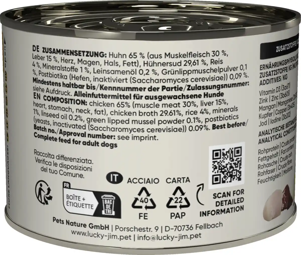 Bild 4 von Lucky Jim Hundenassfutter Mini Huhn & Leber, 200 g