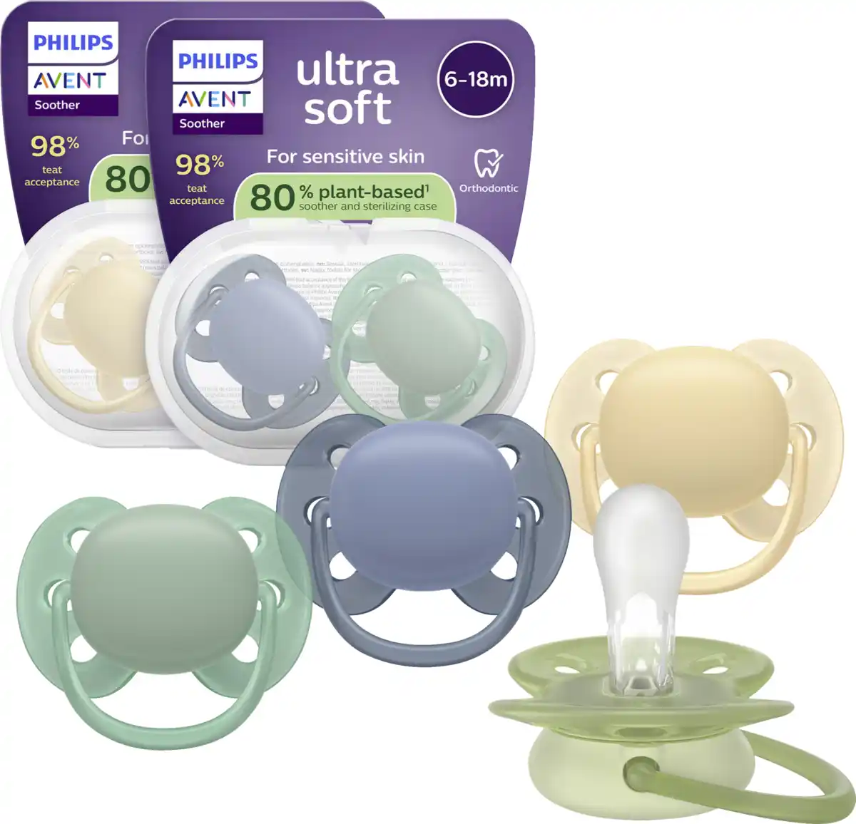 Bild 1 von PHILIPS AVENT UltraAir Schnuller 4er Set 6-18 Monate