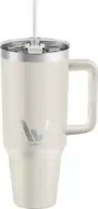 WellMix Cup mit Strohhalm Sand