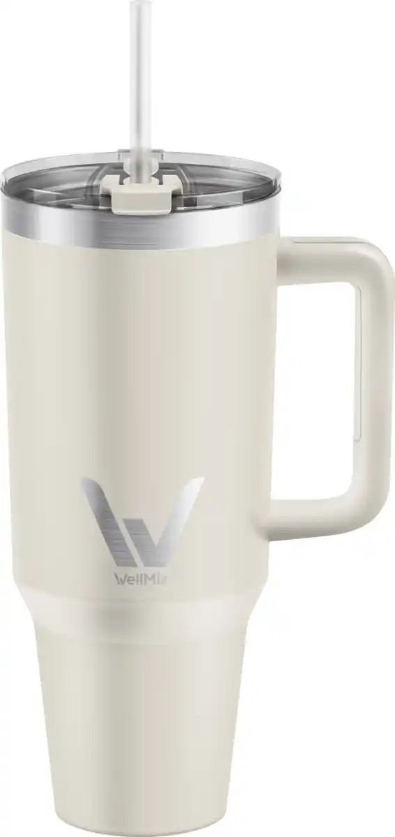 Bild 1 von WellMix Cup mit Strohhalm Sand