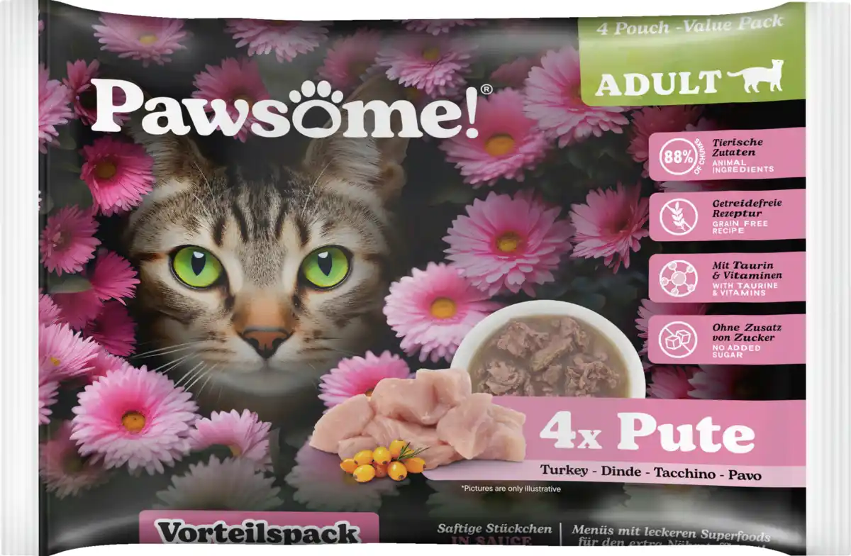 Bild 1 von Pawsome Adult Pute Vorteilspack, 340 g