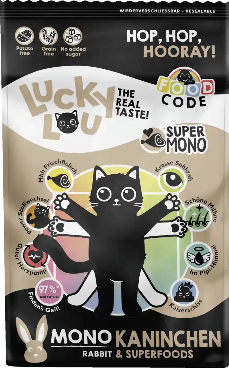 Bild 1 von Lucky Lou FoodCode Mono Kaninchen Trockenfutter, 750 g
