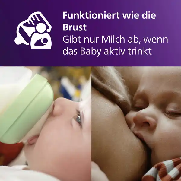 Bild 2 von PHILIPS AVENT Natural Response Babyfläschchen SCY90372 3-6 Monate