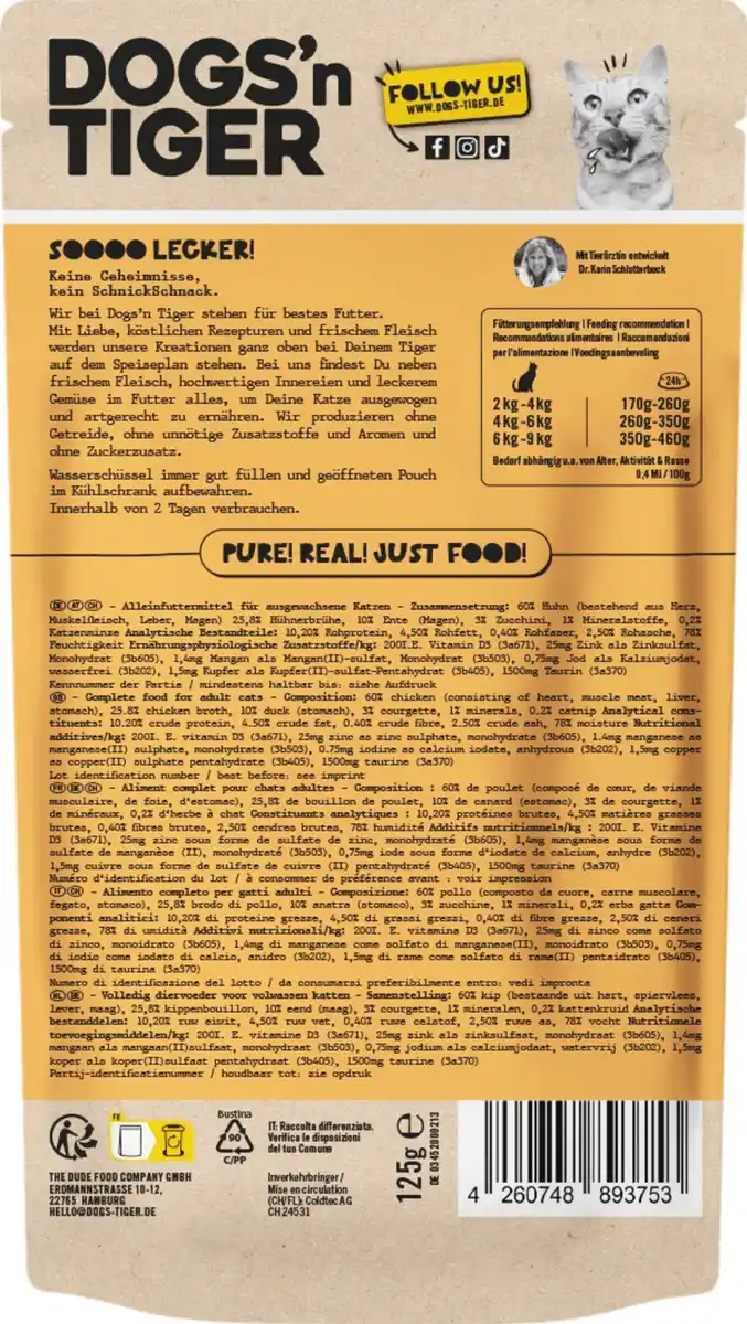 Bild 2 von Dogs'n Tiger Schlemmermenü Schabernack, 125 g