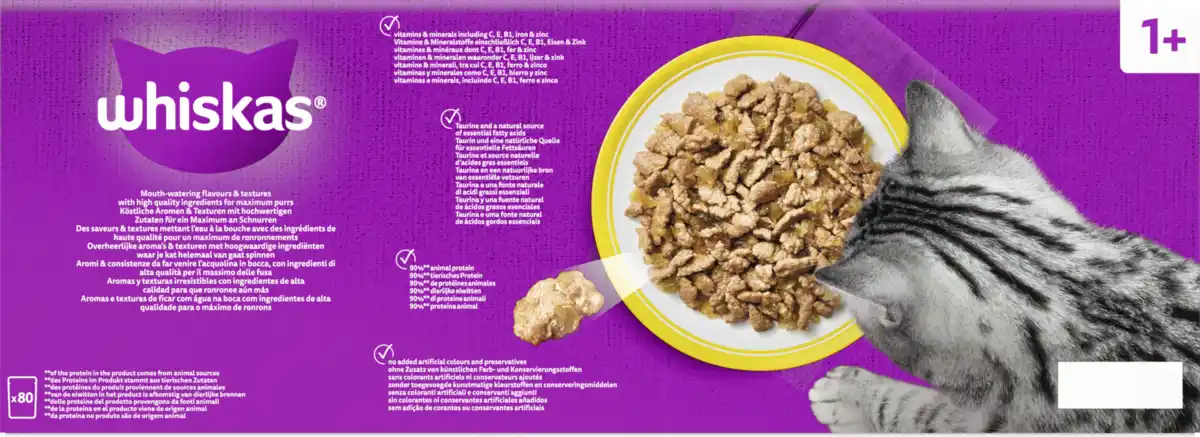Bild 3 von Whiskas Geflügel Auswahl in Gelee Jumbo Pack, 6.800 g