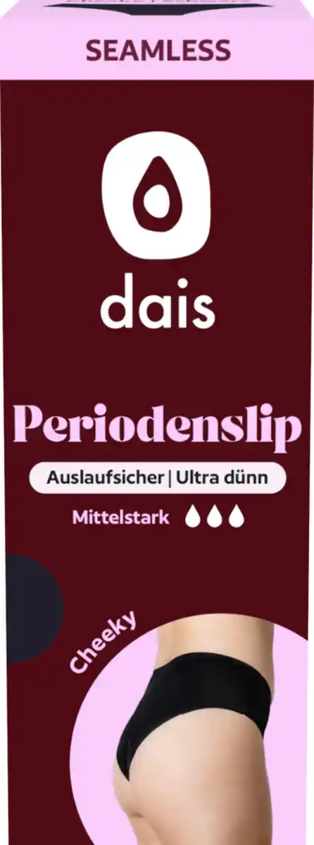 Bild 1 von dais Nahtlose Periodenunterwäsche Slip Gr. S schwarz