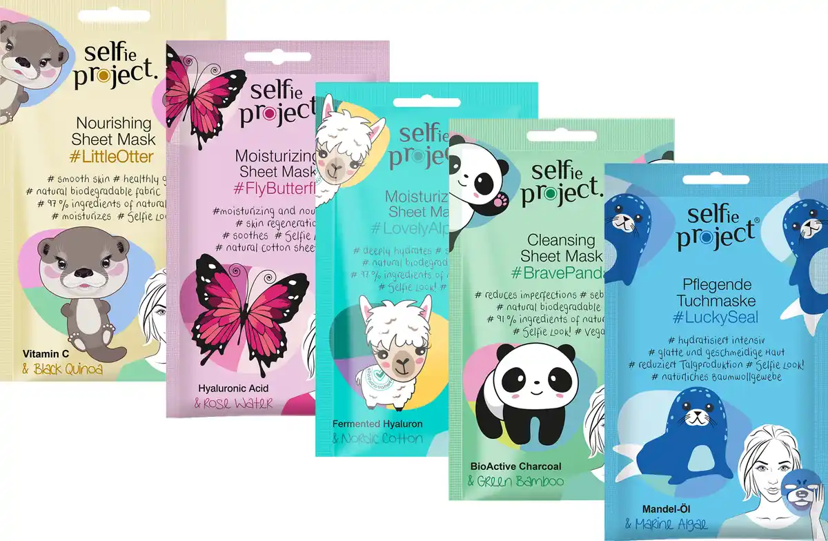 Bild 1 von Selfie Project Tuchmasken Bundle #Animal