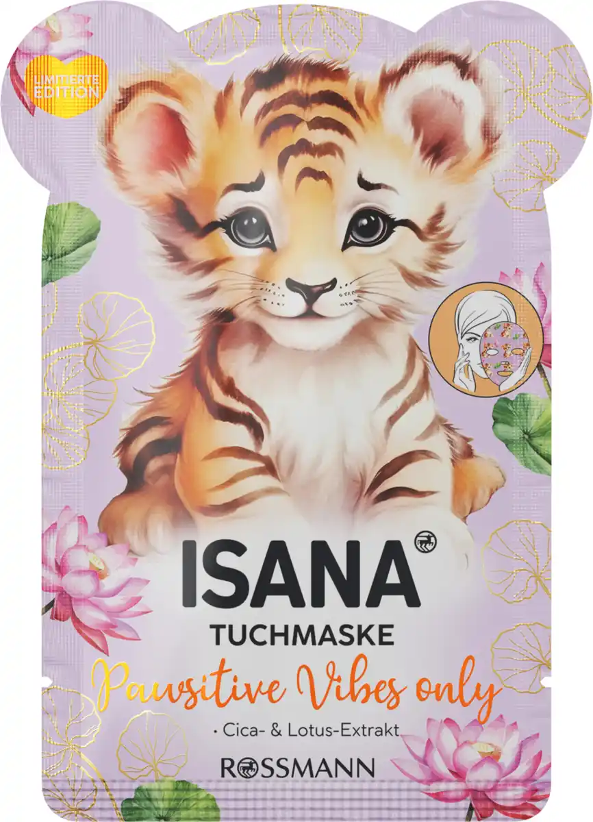 Bild 1 von ISANA Tuchmaske Pawsitive Vibes only