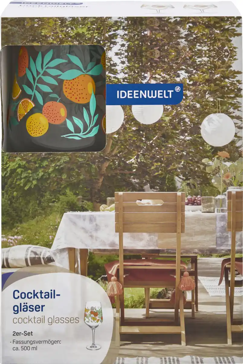 Bild 1 von IDEENWELT 2er Set Cocktailgläser Aperol