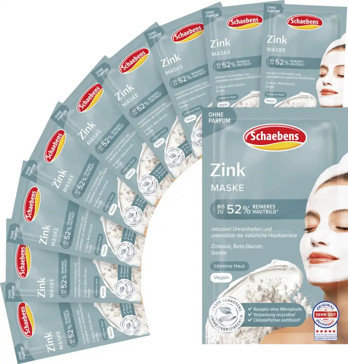 Bild 1 von Schaebens Zink Maske 10er Beutel, 100 ml