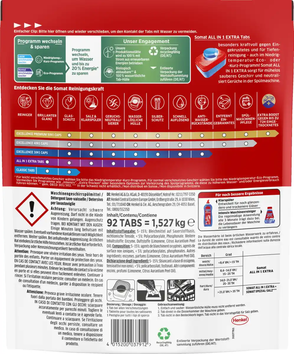Bild 2 von Somat All in 1 Extra Tabs Vorteilspack