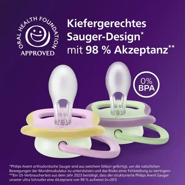 Bild 2 von PHILIPS AVENT ultra air Schnuller Vogel & Schmetterling 6-18 Monate