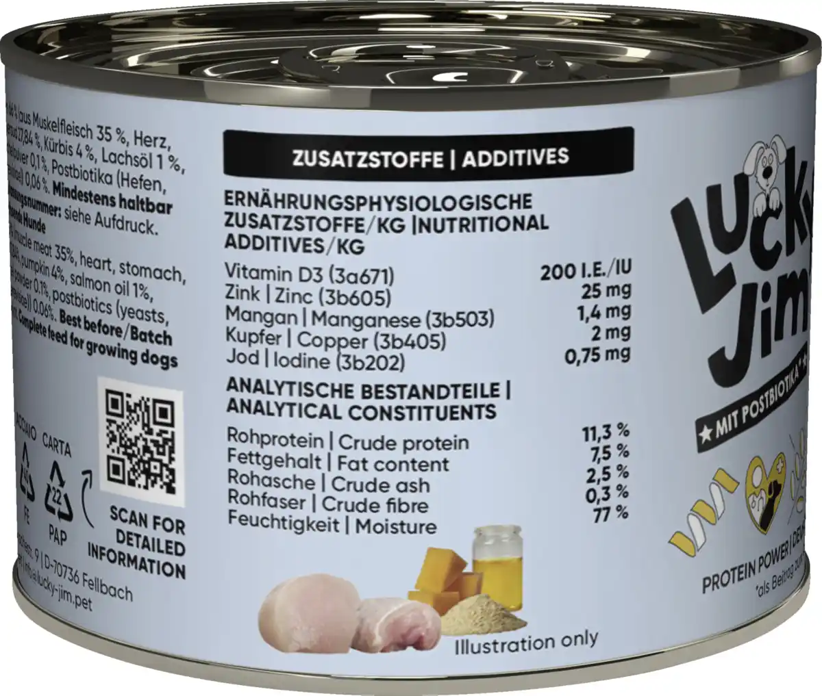 Bild 3 von Lucky Jim Hundenassfutter Junior Mini Huhn, 200 g