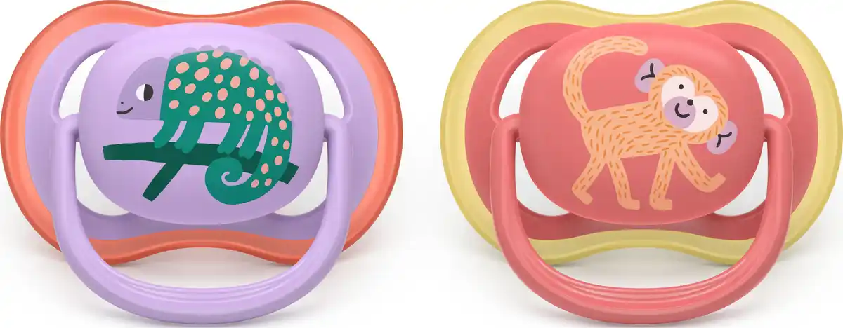Bild 2 von PHILIPS AVENT ultra air Schnuller Chamäleon & Affe 18+ Monate
