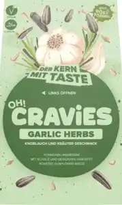 OH!CRAViES Sonnenblumenkerne - Garlic Herbs, 60 g