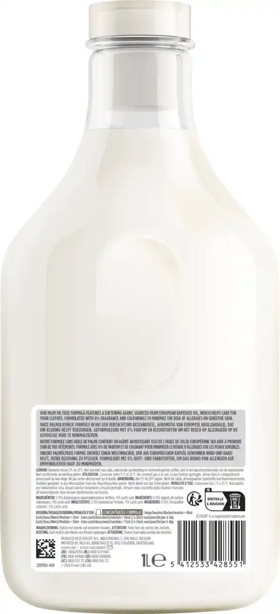 Bild 2 von Ecover Weichspüler Zero 40WL, 40 WL