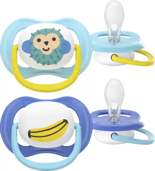 Bild 2 von PHILIPS AVENT ultra air Schnuller Affe & Banane 6-18 Monate