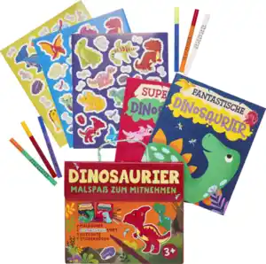 IDEENWELT Malspaß zum Mitnehmen Dinosaurier