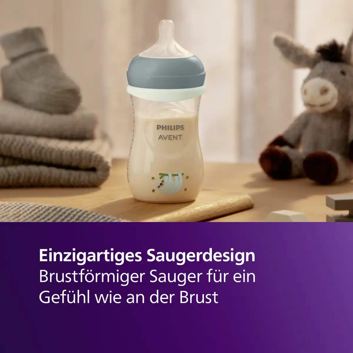 Bild 4 von PHILIPS AVENT Natural Response Nachtflasche SCY90381 3-6 Monate