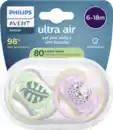 Bild 1 von PHILIPS AVENT ultra air Schnuller Blatt & Gepard 6-18 Monate
