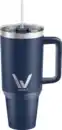 Bild 1 von WellMix Cup mit Strohhalm Blau