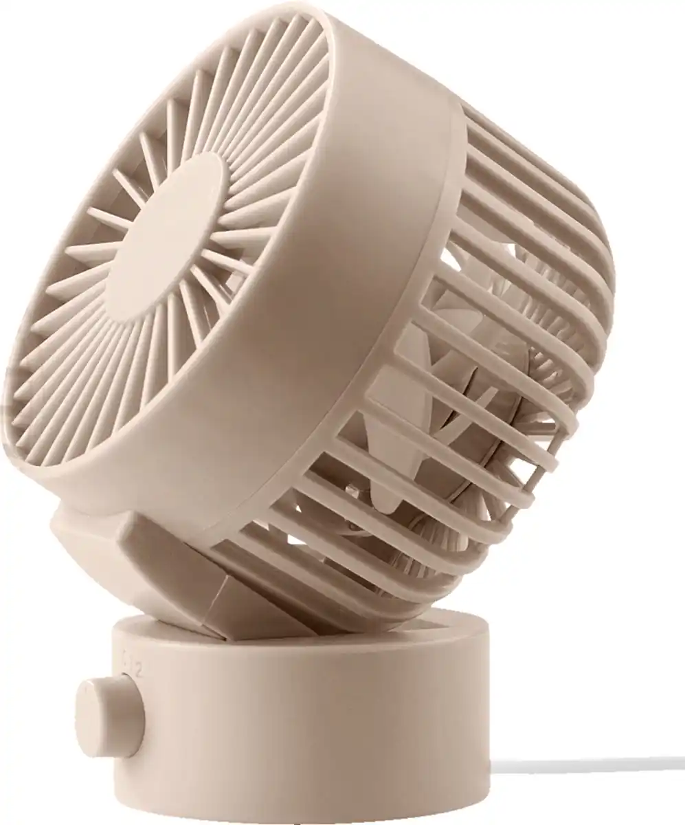 Bild 2 von IDEENWELT USB-Tischventilator beige