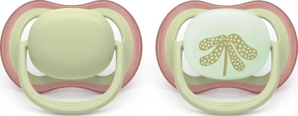 Bild 2 von PHILIPS AVENT ultra air Schnuller für Tag & Nacht grün/beige 6-18 Monate