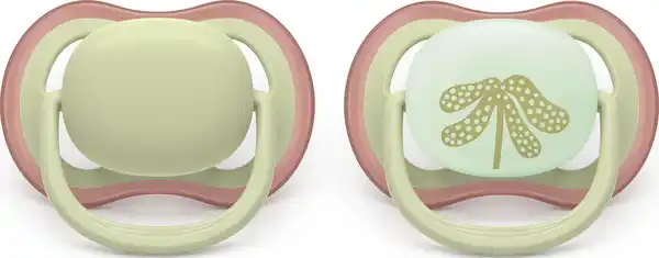 Bild 2 von PHILIPS AVENT ultra air Schnuller für Tag & Nacht grün/beige 6-18 Monate
