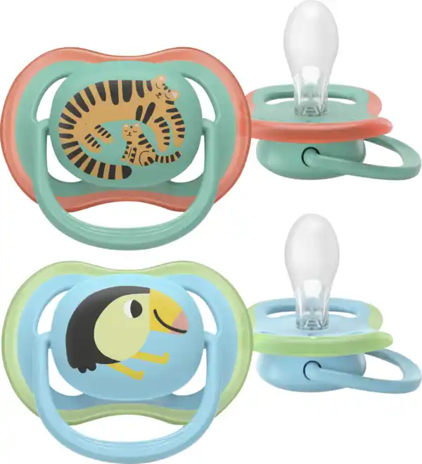 Bild 2 von PHILIPS AVENT ultra air Schnuller Tiger & Vogel 6-18 Monate