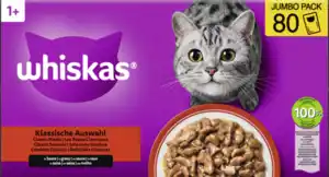 Whiskas Klassische Auswahl in Sauce Jumbo Pack, 6.800 g
