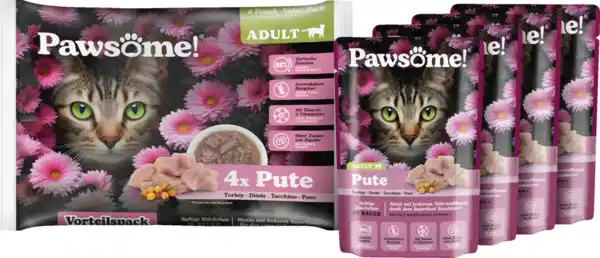 Bild 3 von Pawsome Adult Pute Vorteilspack, 340 g