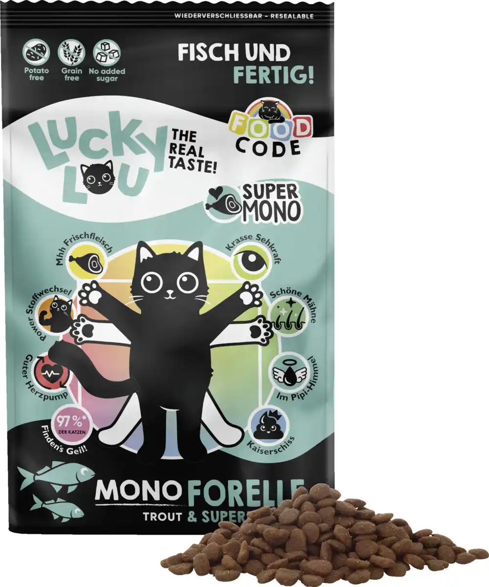 Bild 3 von Lucky Lou FoodCode Mono Forelle, 750 g