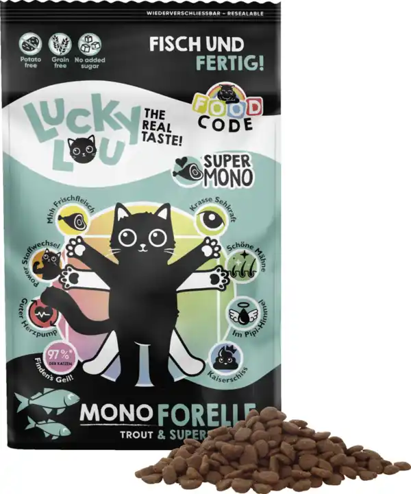 Bild 3 von Lucky Lou FoodCode Mono Forelle, 750 g