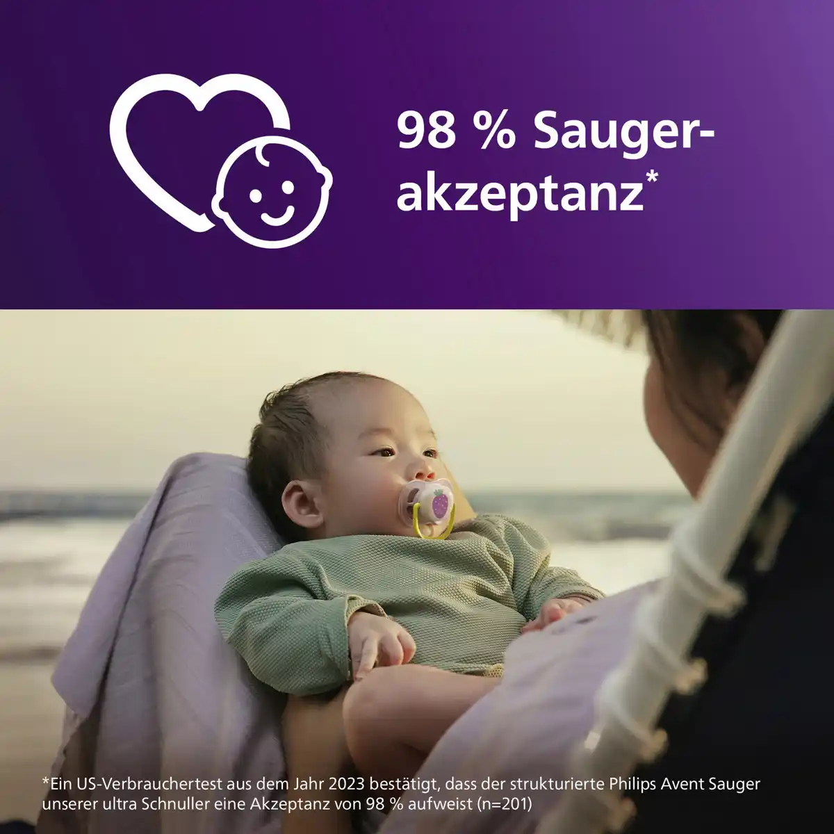 Bild 2 von PHILIPS AVENT ultra air Schnuller Vogel & Erdbeere 0-6 Monate