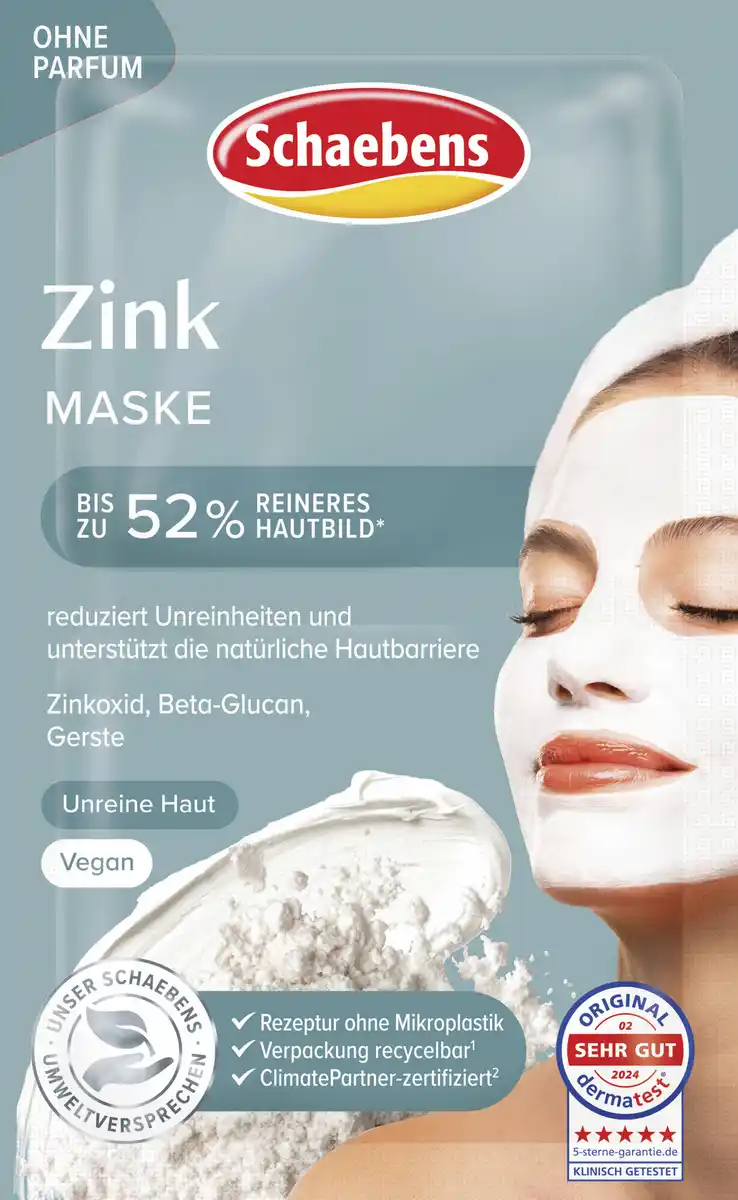 Bild 2 von Schaebens Zink Maske 10er Beutel, 100 ml