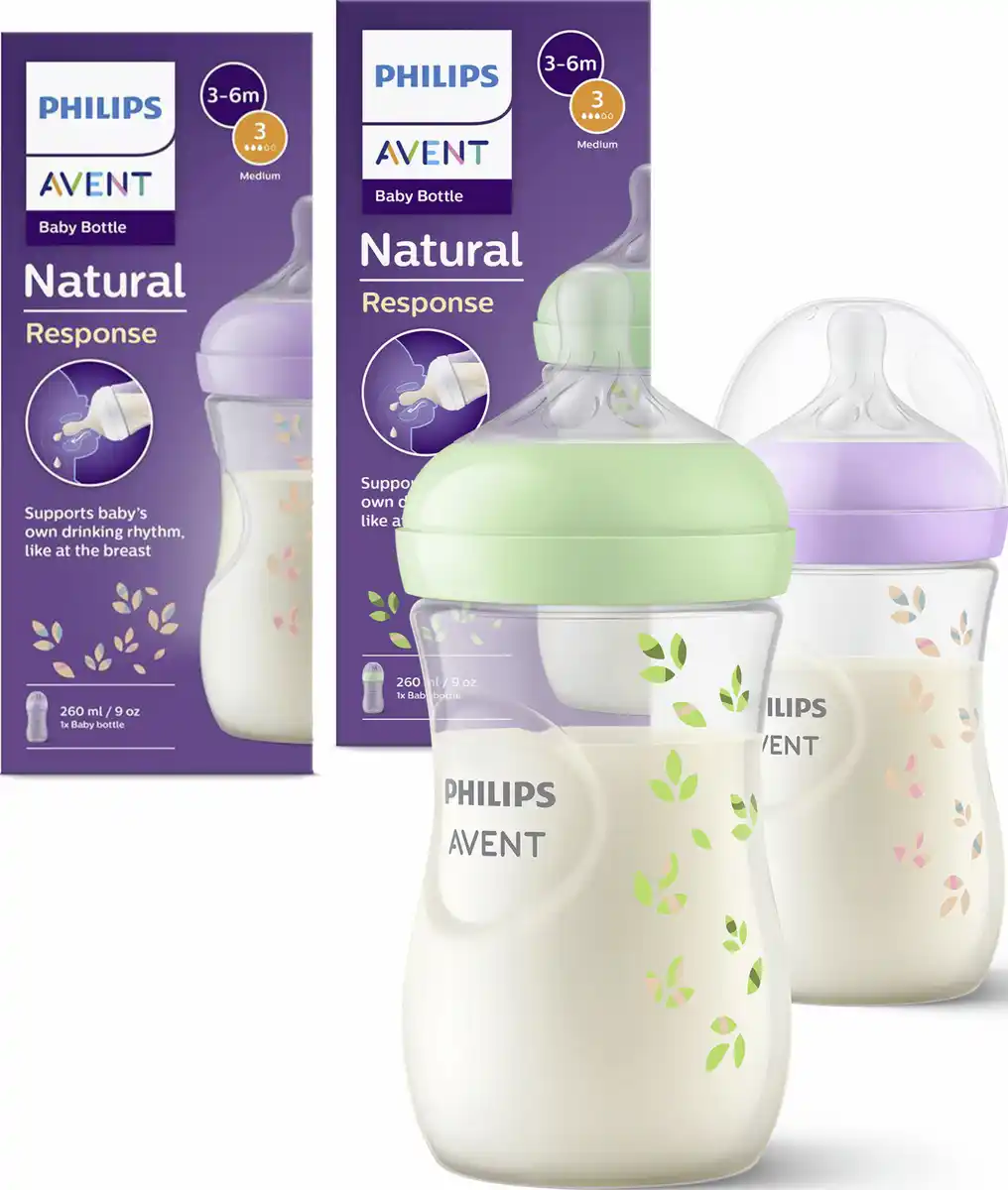 Bild 1 von PHILIPS AVENT Natural Response Babyfläschchen SCY90372 3-6 Monate