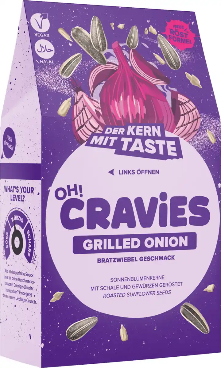 Bild 3 von OH!CRAViES Sonnenblumenkerne - Grilled Onion, 60 g