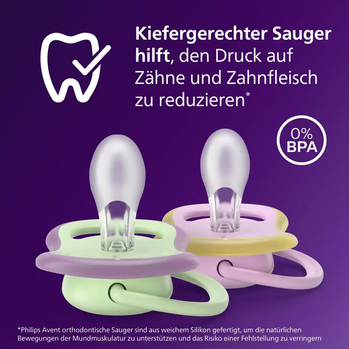 Bild 3 von PHILIPS AVENT ultra air Schnuller Blatt & Gepard 6-18 Monate