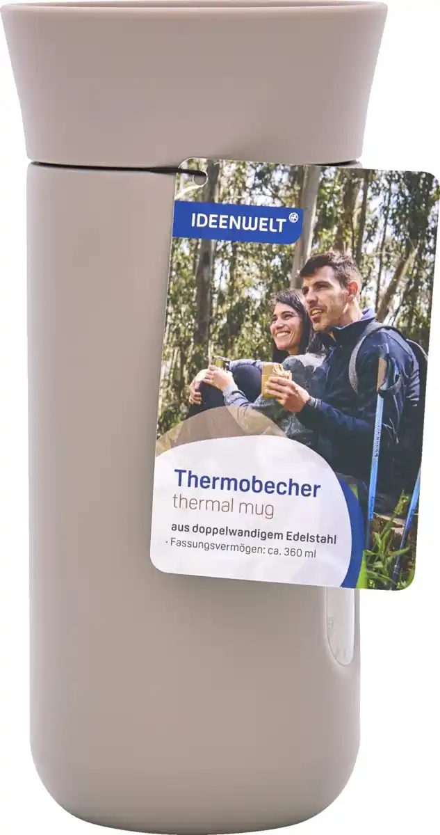 Bild 1 von IDEENWELT Thermobecher taupe