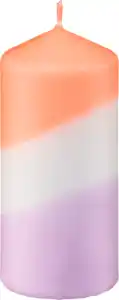 Profissimo Stumpenkerze gedippte lila/orange, 1 St
