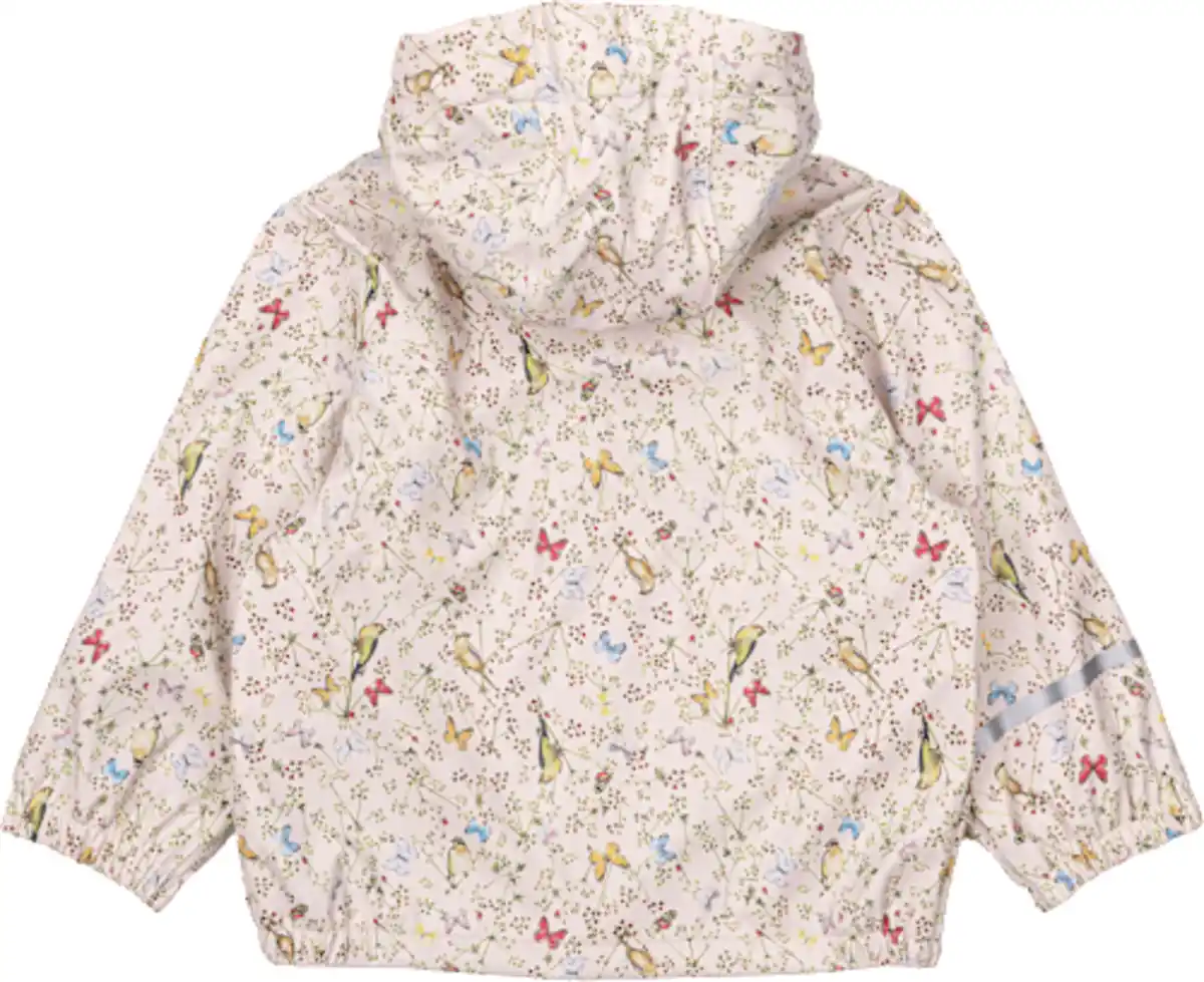 Bild 2 von Mikk-Line Regenjacke gefüttert mit Schmetterling-Muster, beige, Gr. 98/104, 1 St