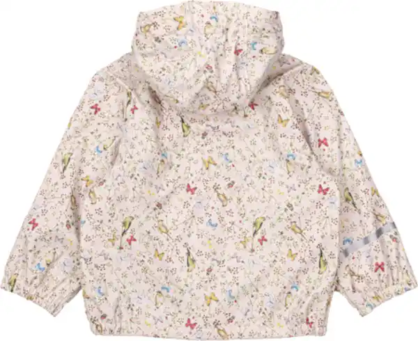 Bild 2 von Mikk-Line Regenjacke gefüttert mit Schmetterling-Muster, beige, Gr. 98/104, 1 St