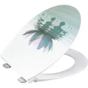 WELLWATER WC-Sitz »Seerose«, Duroplast, mit Absenkautomatik