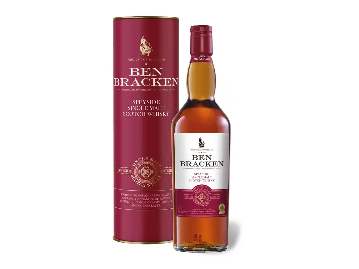 Bild 1 von BEN BRACKEN Speyside Single Malt Scotch Whisky 40% Vol