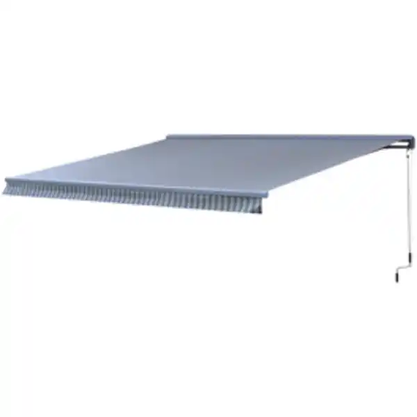 Bild 3 von CASAYA Hülsenmarkise, BxT: 400 x 300 cm, hellgrau/dunkelgrau gestreift