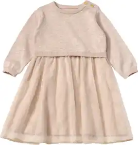 ALANA Strickkleid mit Tüllrock, beige, Gr. 86, 1 St