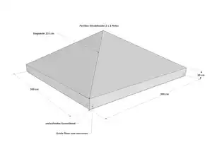 GRASEKAMP Schutzhaube Pavillon (3x3m)