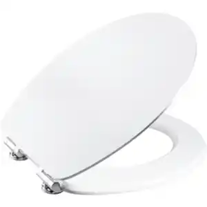 WELLWATER WC-Sitz »White Steel«, MDF, mit Absenkautomatik