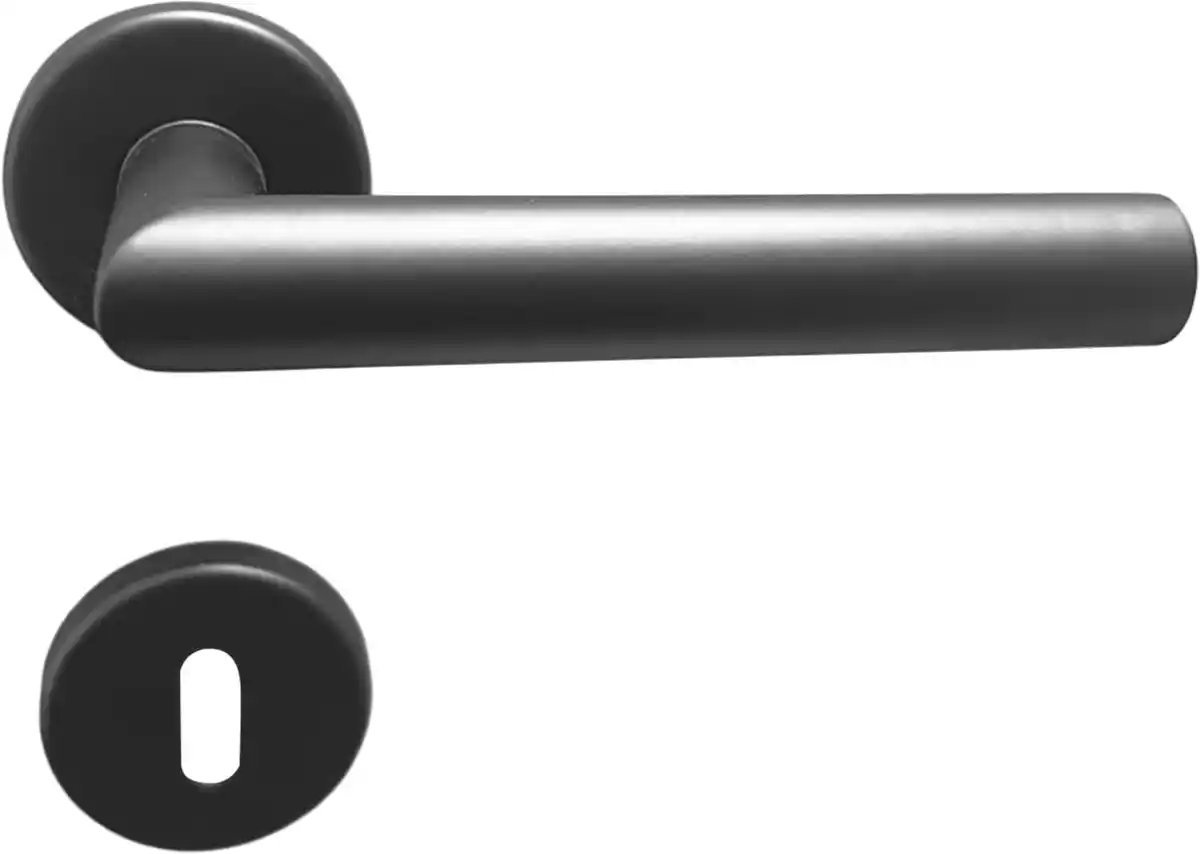 Bild 1 von TrendLine Türgriff-Garnitur BB Edelstahl schwarz Ø 49,1 mm