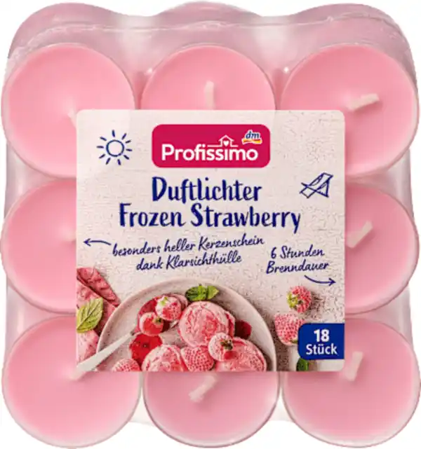 Bild 2 von Profissimo Duftlichter frostige Erdbeere, 18 St